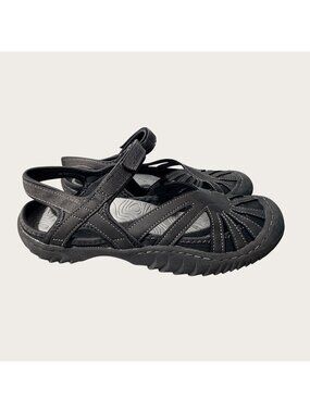 Jambu J Sport Poppy Womens Closed-Toe Sandals Gray Shoe Size 9M